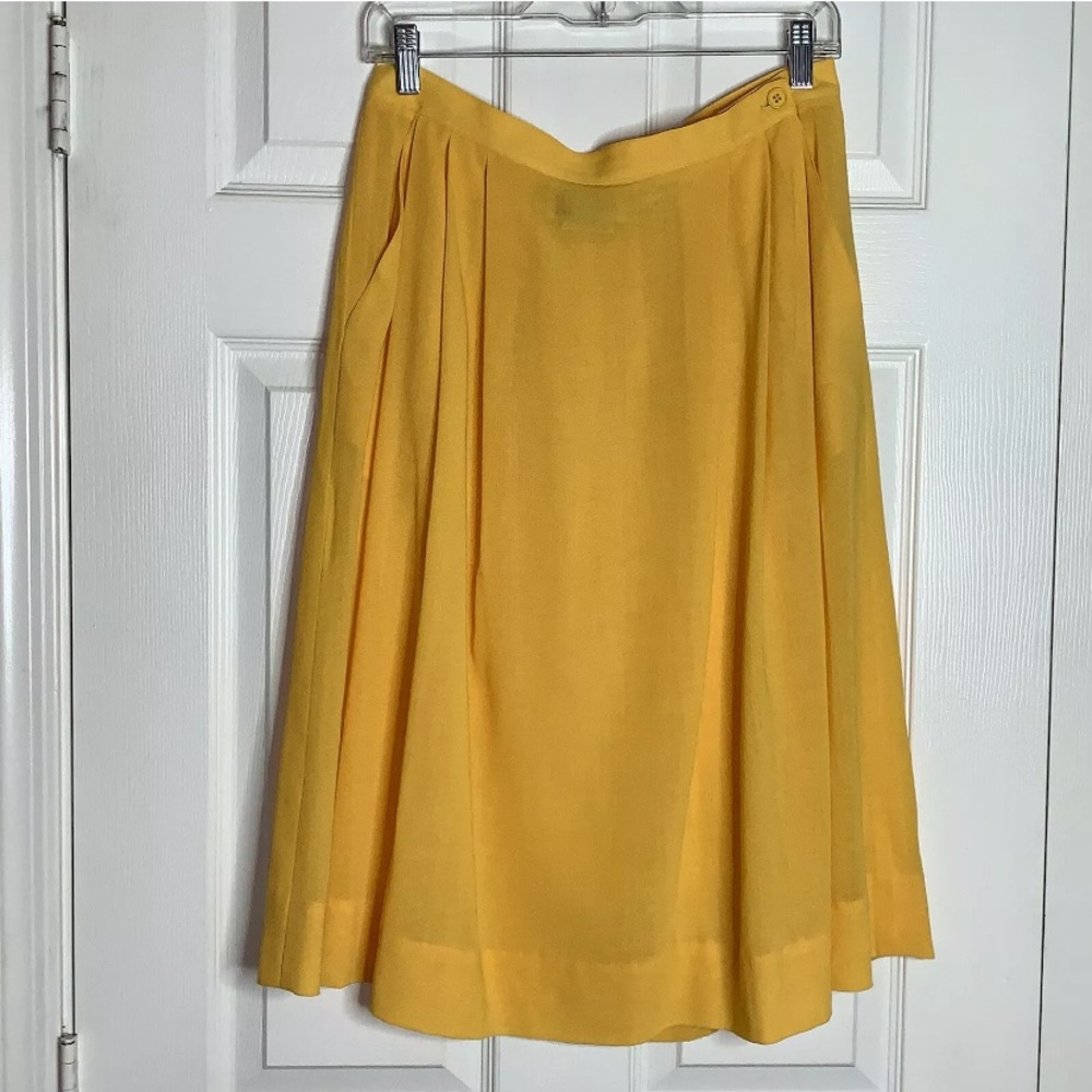 Phrophecy A Line Skirt Yellow Below The Knee